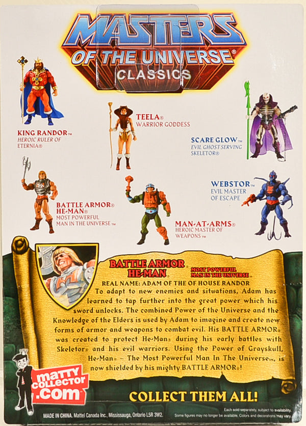 2009 Masters of the Universe Classics Battle Armor He-Man Action Figure