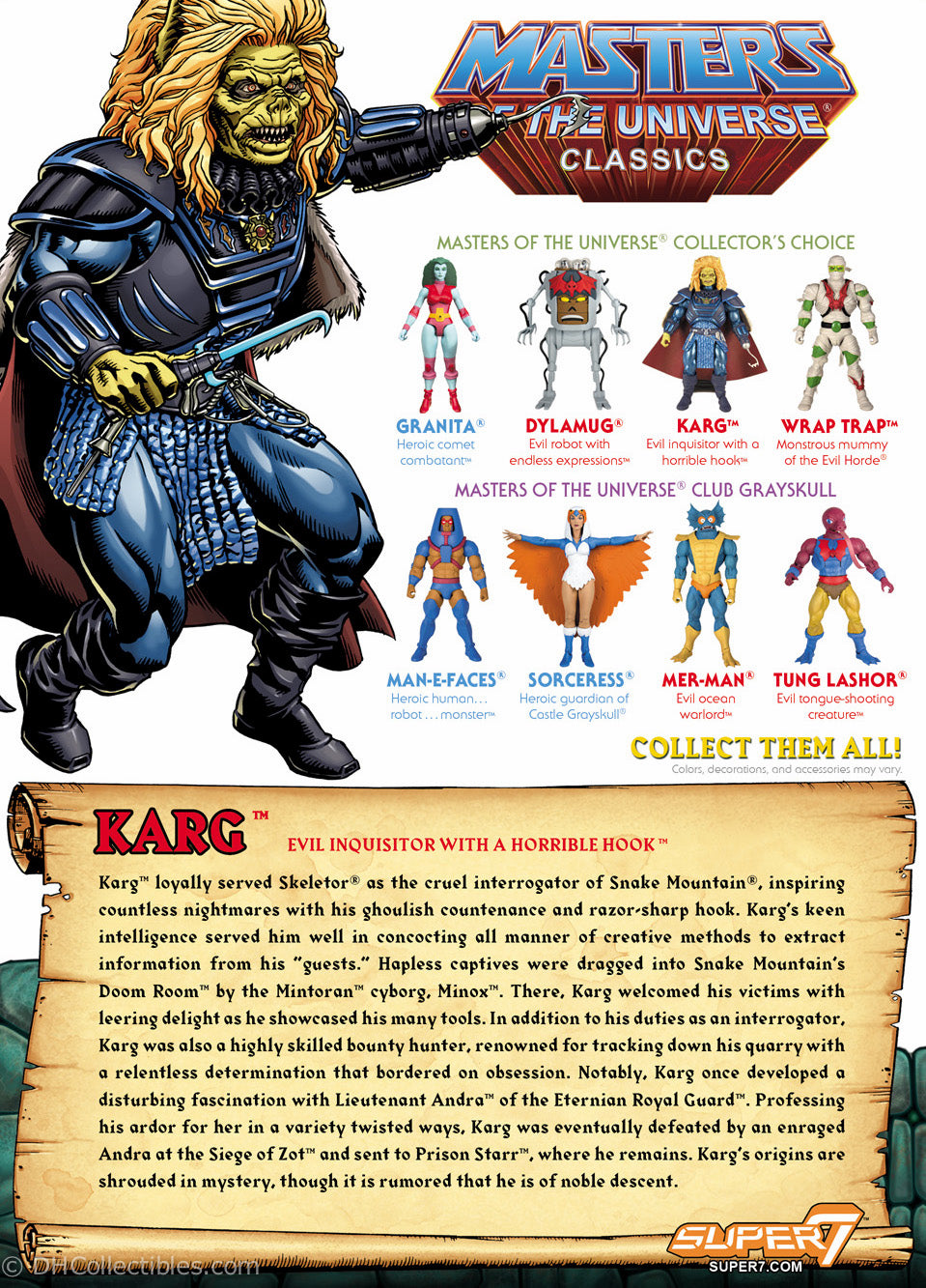 2018 Super 7 Masters of the Universe Classics Karg Action Figure
