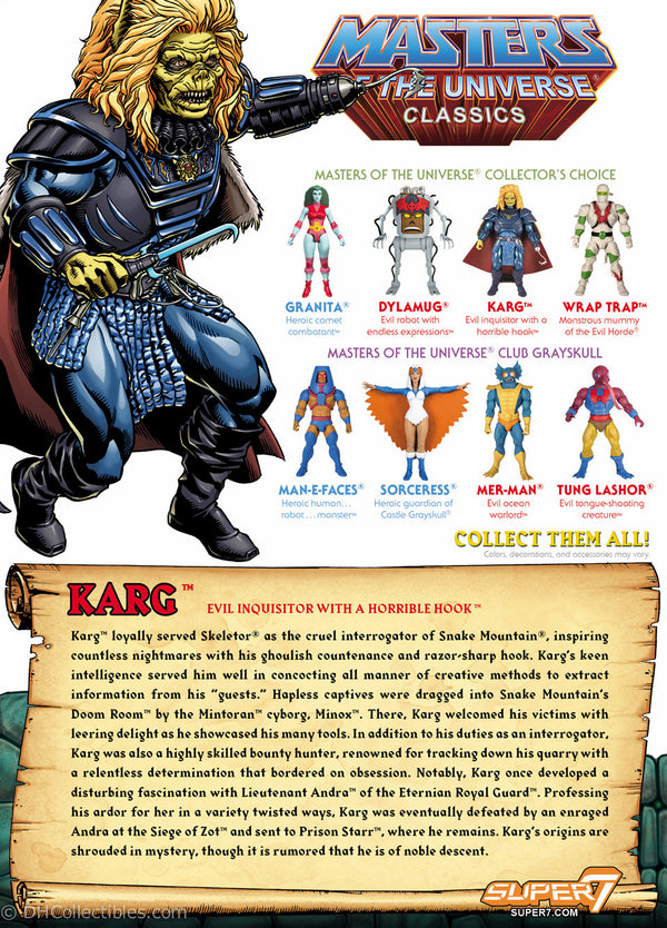 2018 Super 7 Masters of the Universe Classics Karg Action Figure