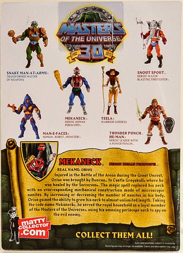 2012 Masters of the Universe Classics Club Eternia Mekaneck Action Figure