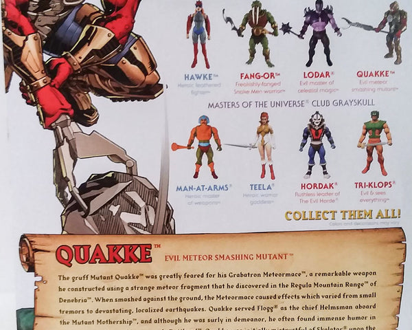 2017 Super 7 Masters of the Universe Quakke Action Figure