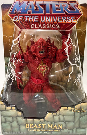 2015 Mattel Masters of the Universe Red Beast Man Action Figure Power-Con Exclusive