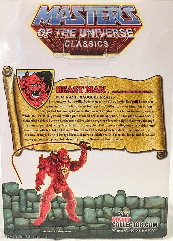 2015 Mattel Masters of the Universe Red Beast Man Action Figure Power-Con Exclusive