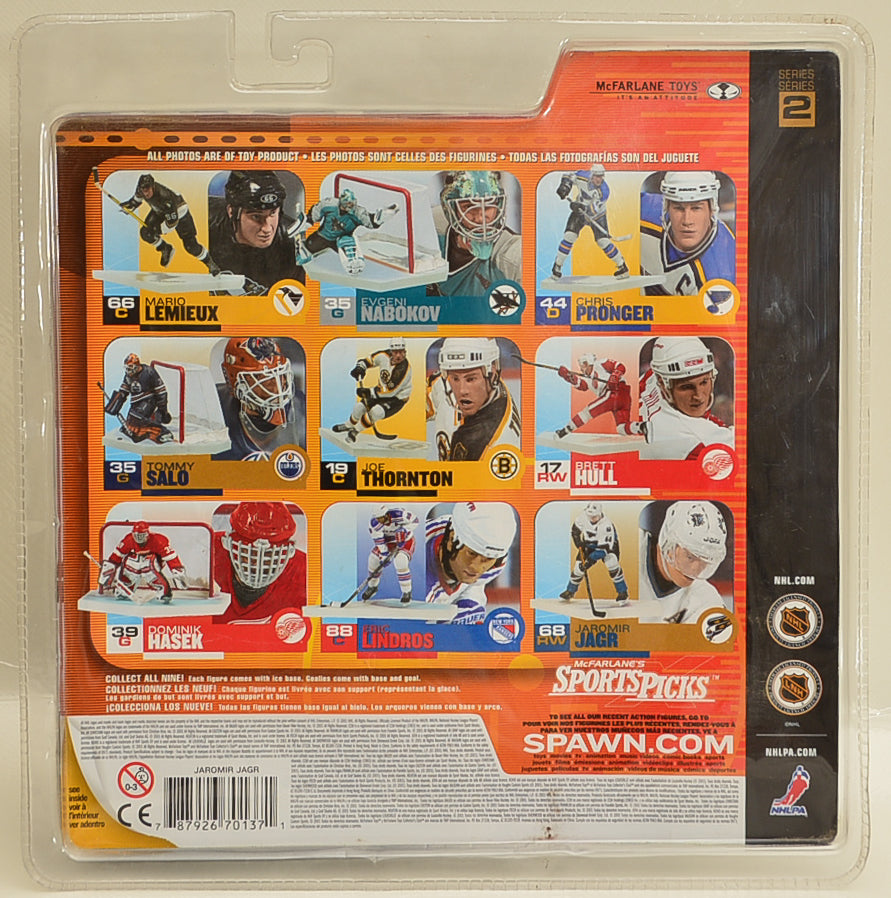 2001 McFarlane Toys NHL Sports Picks Series 2 Jaromir Jagr (Washington Capitals) White Jersey Action Figure