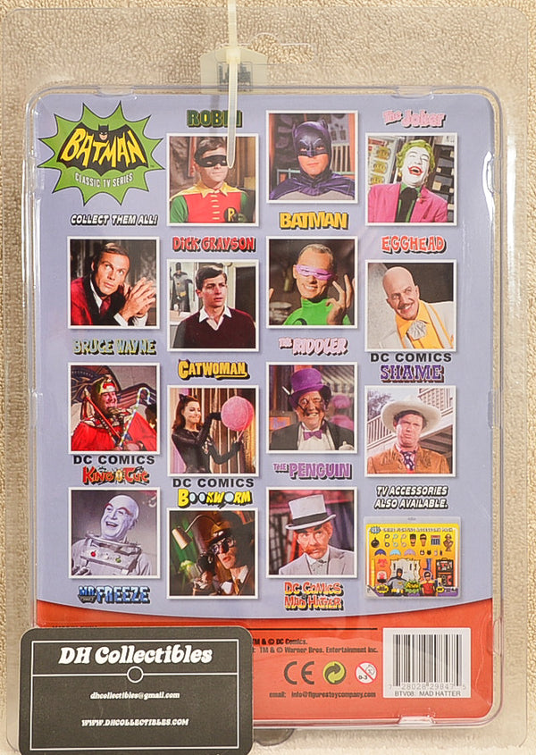 Figures Toy Co. - Batman Classic TV Series - DC Comics Mad Hatter Action Figure 8" Mego Retro