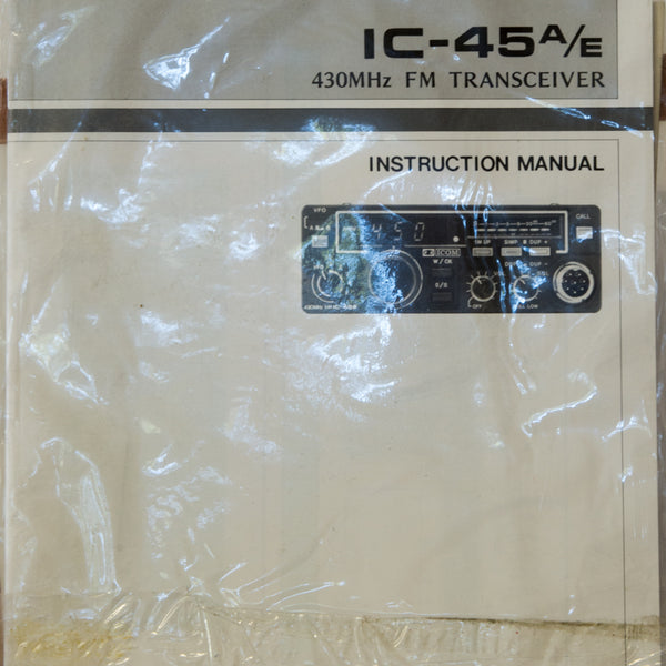 Icom IC-45A / IC-45E Instruction Manual