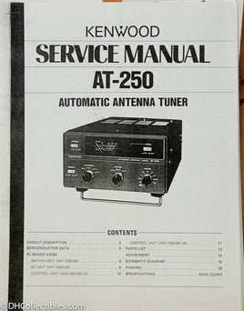 Kenwood AT-250 Amateur Radio Antenna Tuner Service Manual