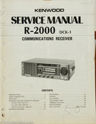 Kenwood R-2000 Amateur Radio Service Manual