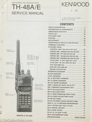 Kenwood TH-48A Amateur Radio Service Manual