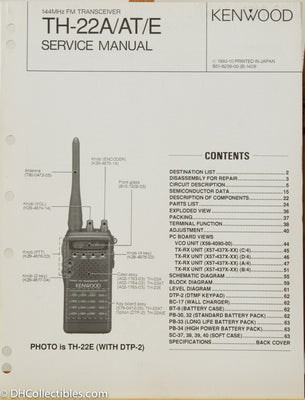 Kenwood TH-22 A/E Amateur Radio Service Manual