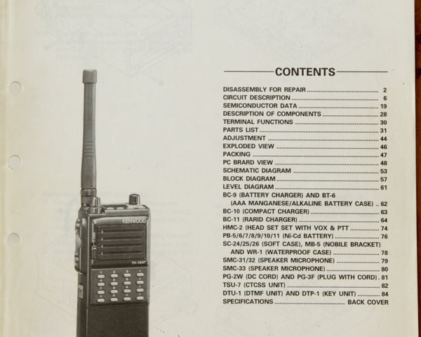 Kenwood TH-26 A/E Amateur Radio Service Manual
