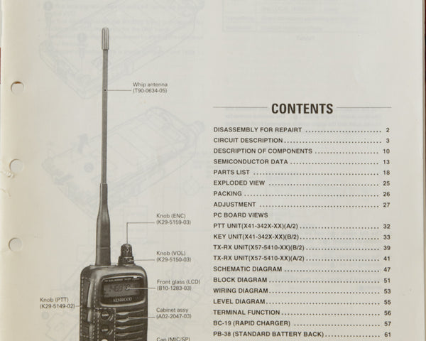 Kenwood TH-G71A/E Service Manual