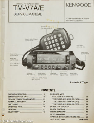 Kenwood TM-V7 A/E Amateur Radio Service Manual
