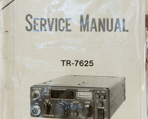 Kenwood TR-7625A Amateur Radio Service Manual
