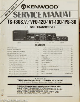 Kenwood TS-130S Amateur Radio Service Manual