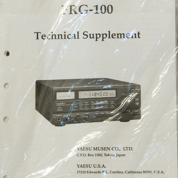 Yaesu FRG-100 Shortwave Receiver Service Manual