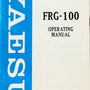 Yaesu FRG-100 Shortwave Receiver Operating Manual
