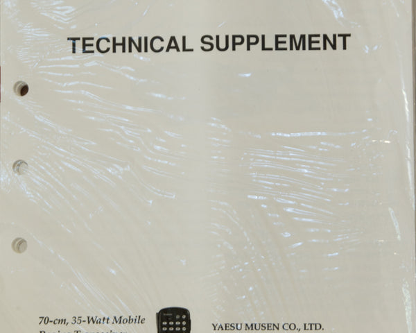 Yaesu FT-7200 Amateur Radio Service Manual