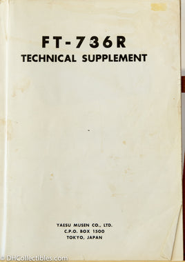 Yaesu FT-736R Amateur Radio Service Manual