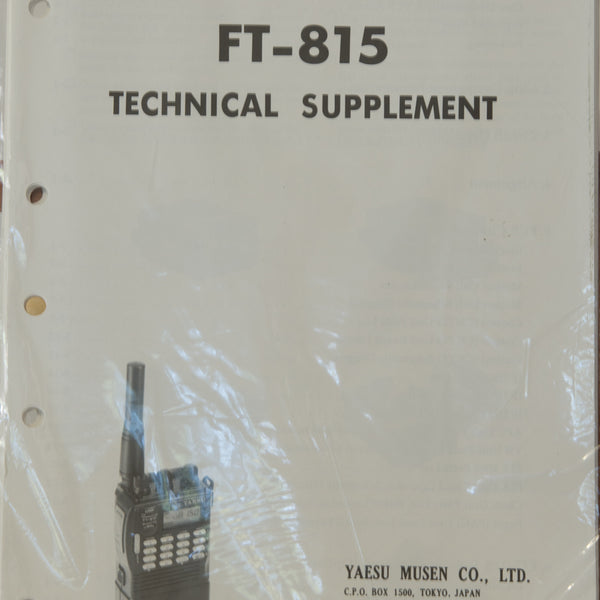 Yaesu FT-815 Service Manual
