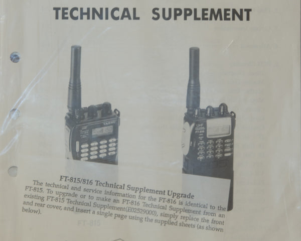 Yaesu FT-815/816 Service Manual