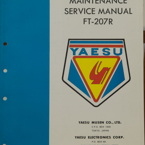 Yaesu FT-207R Service Manual