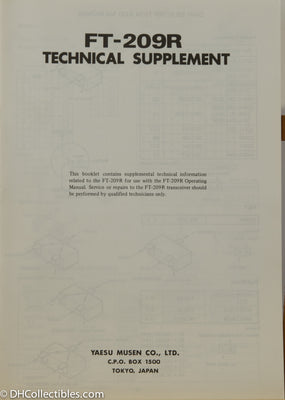 Yaesu FT-209R Service Manual