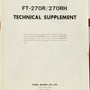 Yaesu FT-270R / 270RH  Service Manual
