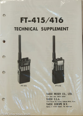 Yaesu FT-415 / FT-416 Service Manual