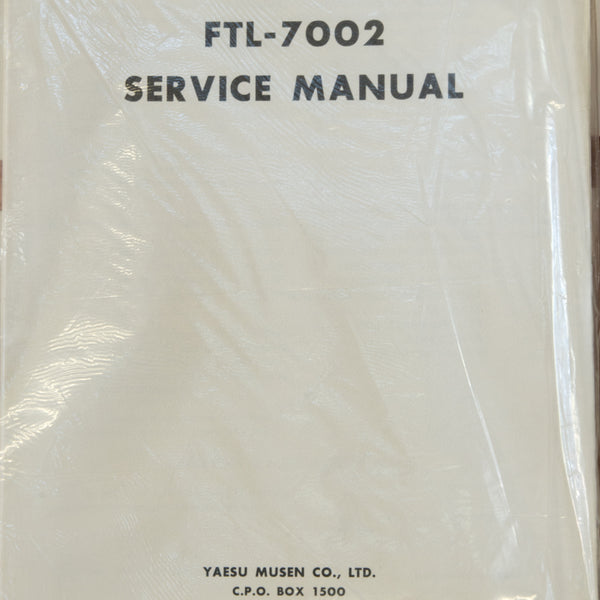 Yaesu FTL-7002 Radio Service Manual