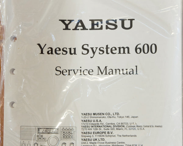 Yaesu System 600 Radio Service Manual