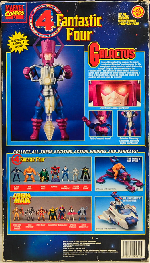 1995 Toy Biz Marvel Fantastic Four Galactus Figure 14" Electronic Lights Sound