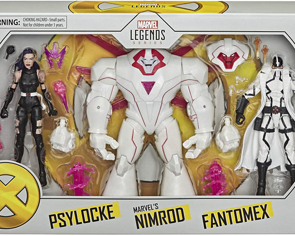 2020 Hasbro Psylocke, Nimrod and Fantomex Action Figure Set