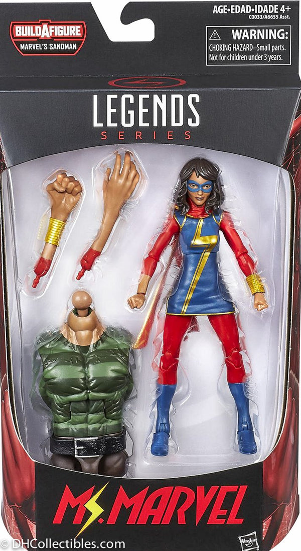 2016 Hasbro Marvel Legends Ms Marvel (Sandman BAF) Action Figure