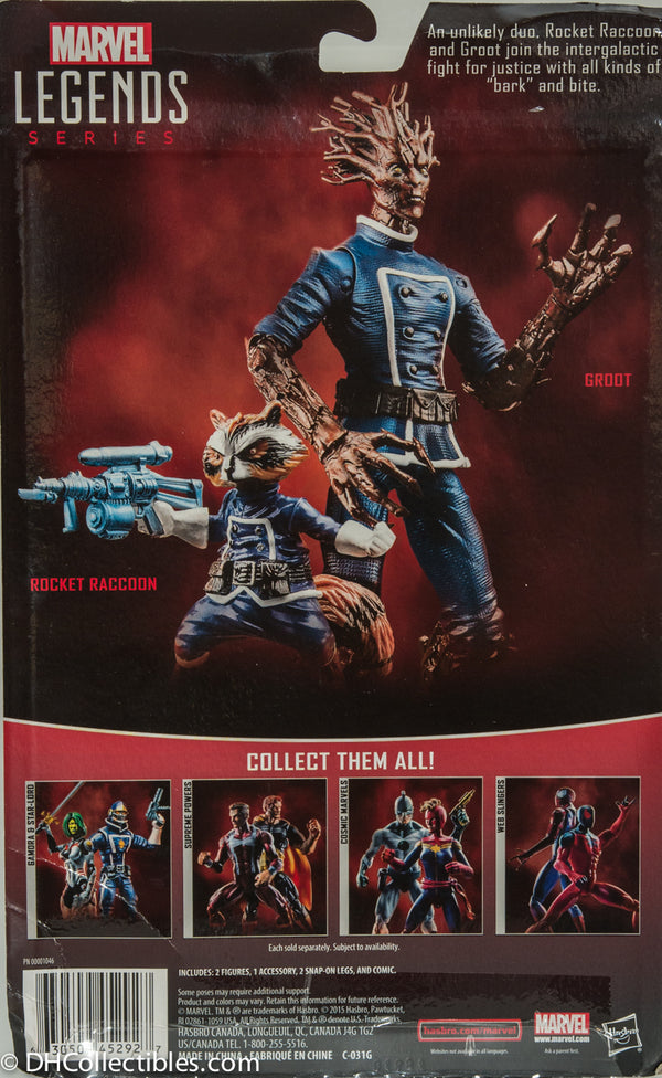2015 Marvel Legends Rocket Raccoon & Groot 2-Pack Action Figures