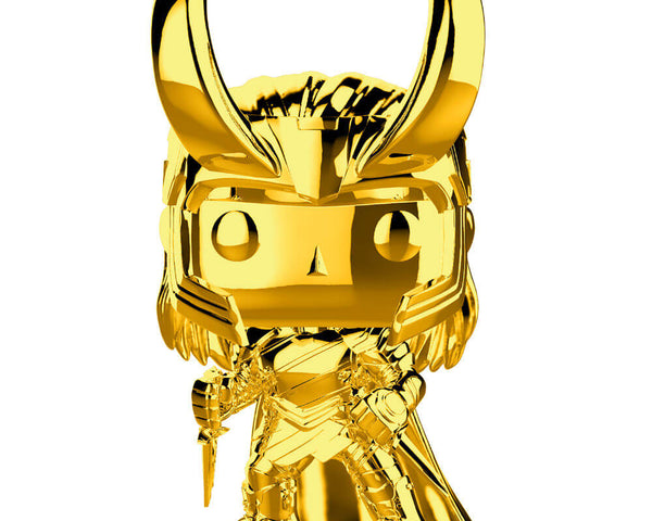 Funko Pop! Marvel Studio's 10th Anniversary Chrome Loki Figure # 376