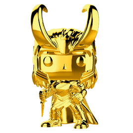 Funko Pop! Marvel Studio's 10th Anniversary Chrome Loki Figure # 376