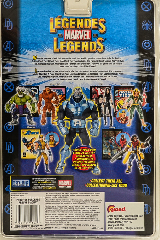 2005 Marvel Legends Apocalypse Series Wolverine Unmasked Action Figure