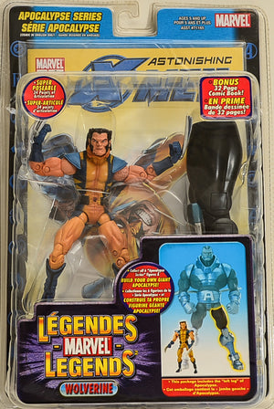 2005 Marvel Legends Apocalypse Series Wolverine Unmasked Action Figure