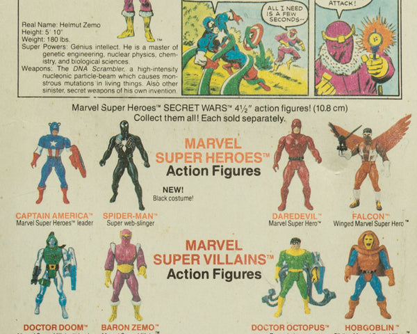 1984 Marvel Super Heroes Secret Wars Baron Zemo - Action Figure VINTAGE