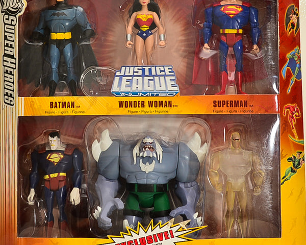 2006 Justice League Unlimited Animated Series Exclusive Action Figure 6-Pack