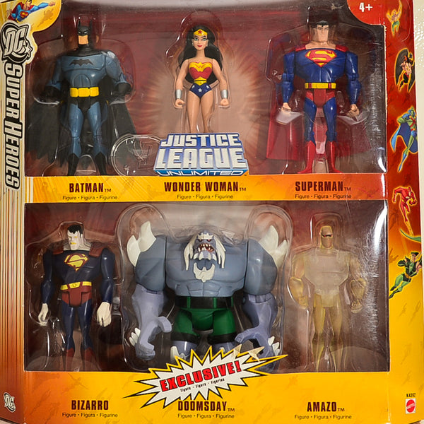2006 Justice League Unlimited Animated Series Exclusive Action Figure 6-Pack