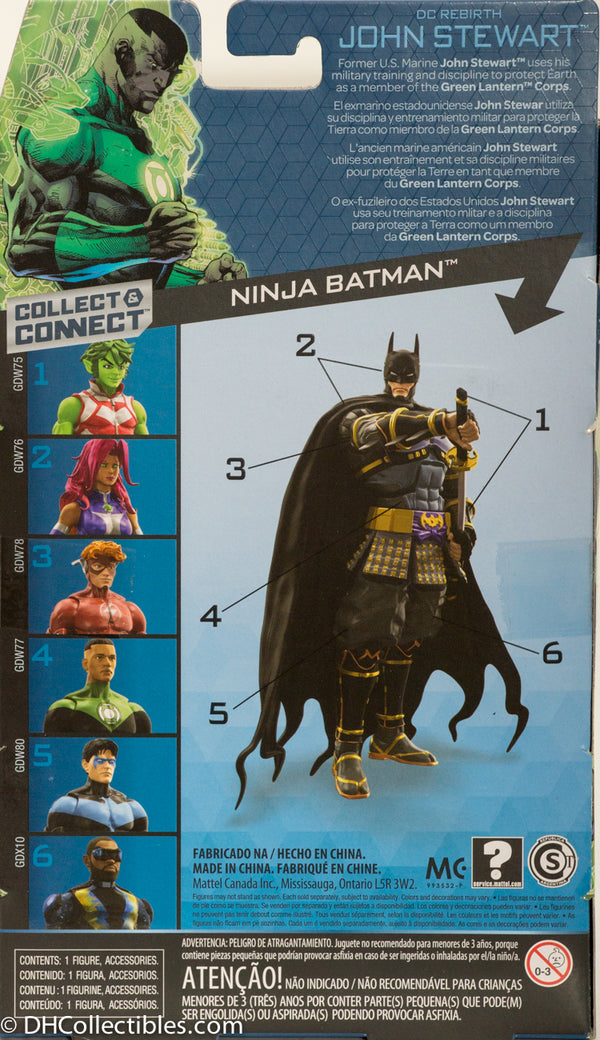 2018 Mattel DC Comics Multiverse Wave 11 ( BAF Ninja Batman) John Stewart 6" Action Figure
