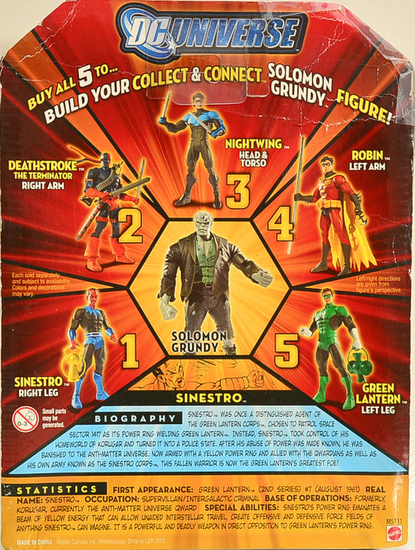 2007 DC Universe Classics Sinestro Wave 3 Figure 1 Action Figure BAF Solomon Grundy