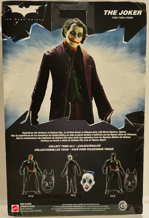 2008 Mattel The Dark Knight The Joker Action Figure w/Crime Scene Evidence