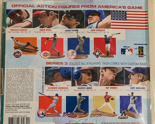 2002 McFarlane MLB Sports Picks Series 3 Curt Schilling Action Figure with White Jersey Action Figure
