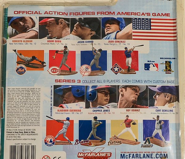 2002 McFarlane MLB Sports Picks Series 3 Curt Schilling Action Figure with White Jersey Action Figure