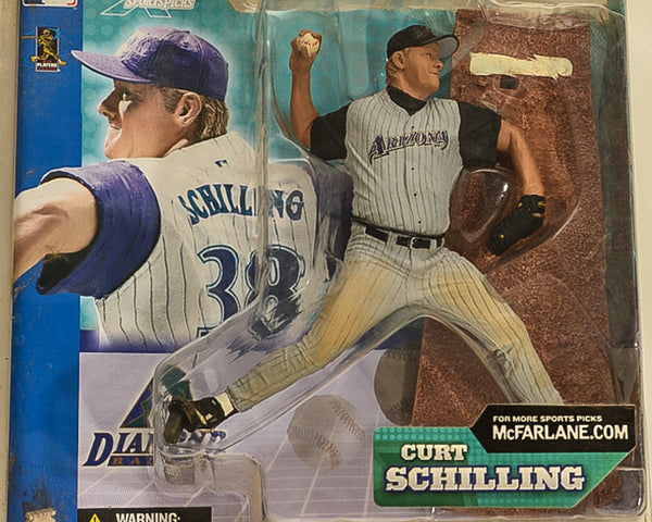 2002 McFarlane MLB Sports Picks Series 3 Curt Schilling Action Figure with White Jersey Action Figure