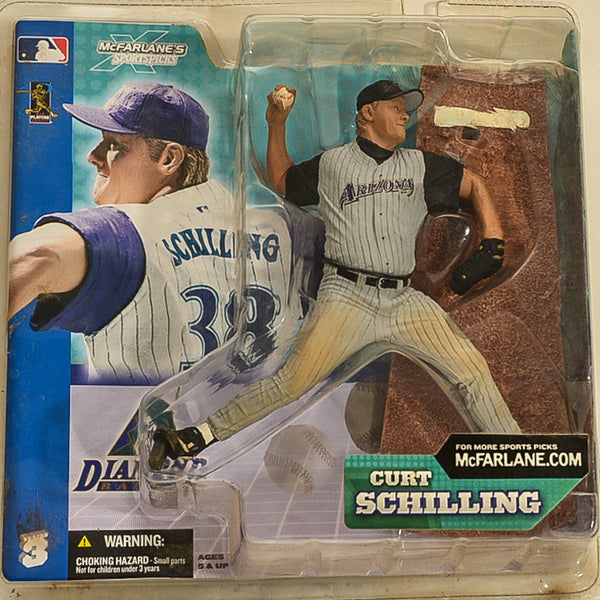 2002 McFarlane MLB Sports Picks Series 3 Curt Schilling Action Figure with White Jersey Action Figure