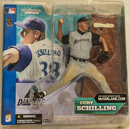 2002 McFarlane MLB Sports Picks Series 3 Curt Schilling Action Figure with White Jersey Action Figure